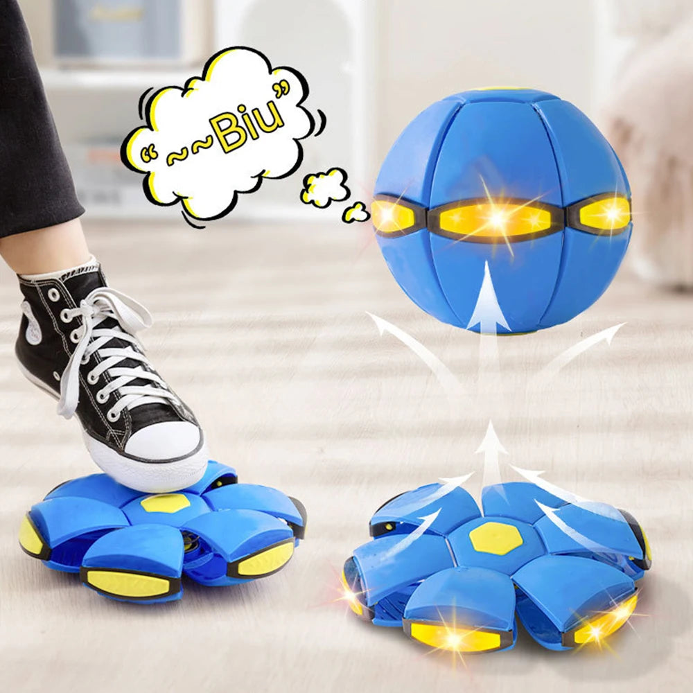 Pet Dog Toys Flying Saucer Ball Magic Deformation