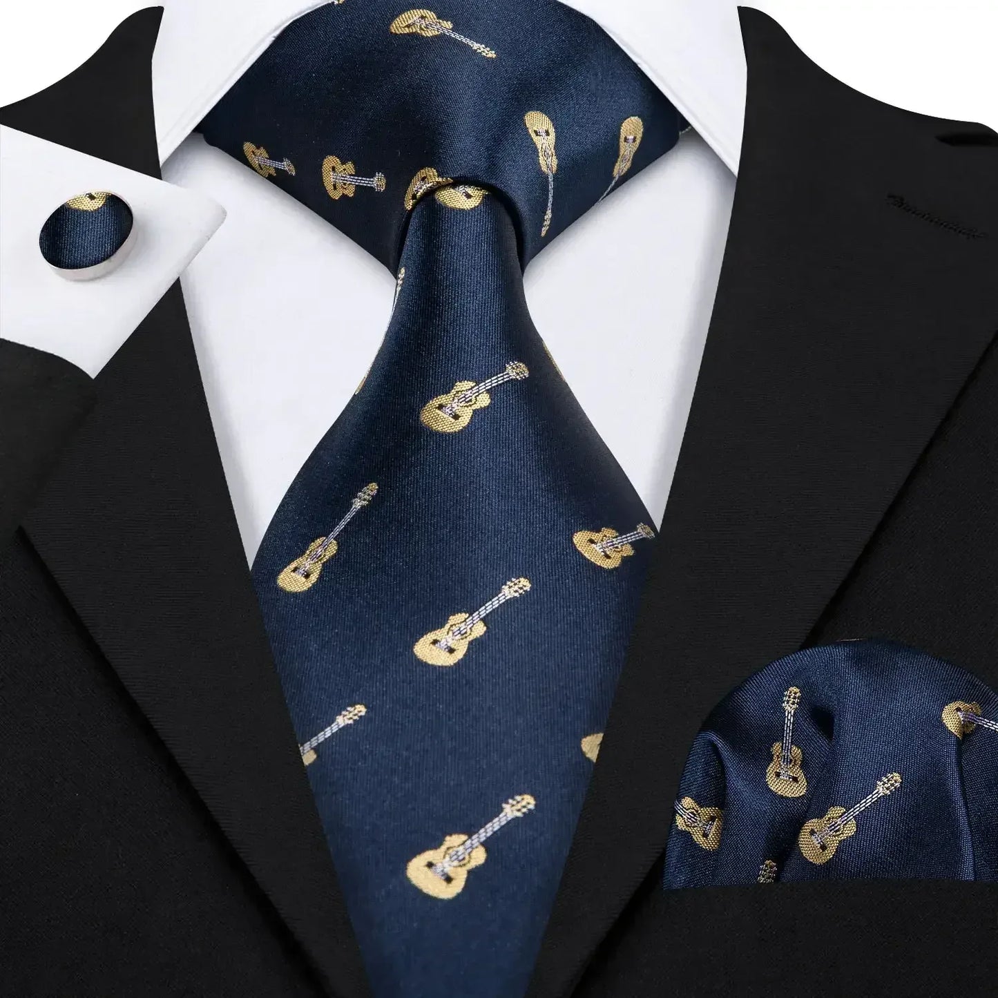 Red Skull Silk Tie Set with Handkerchief – Designer Men’s Necktie for Wedding, Business & Parties 5067 / United States