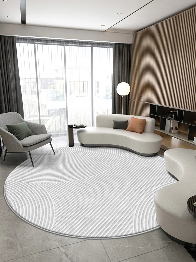 Modern Art Minimalist Round Rugs