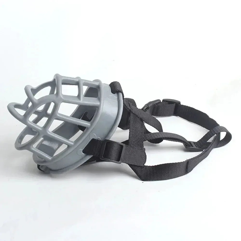 Soft Silicone Pet Muzzle Breathable Basket black / SIZE 1