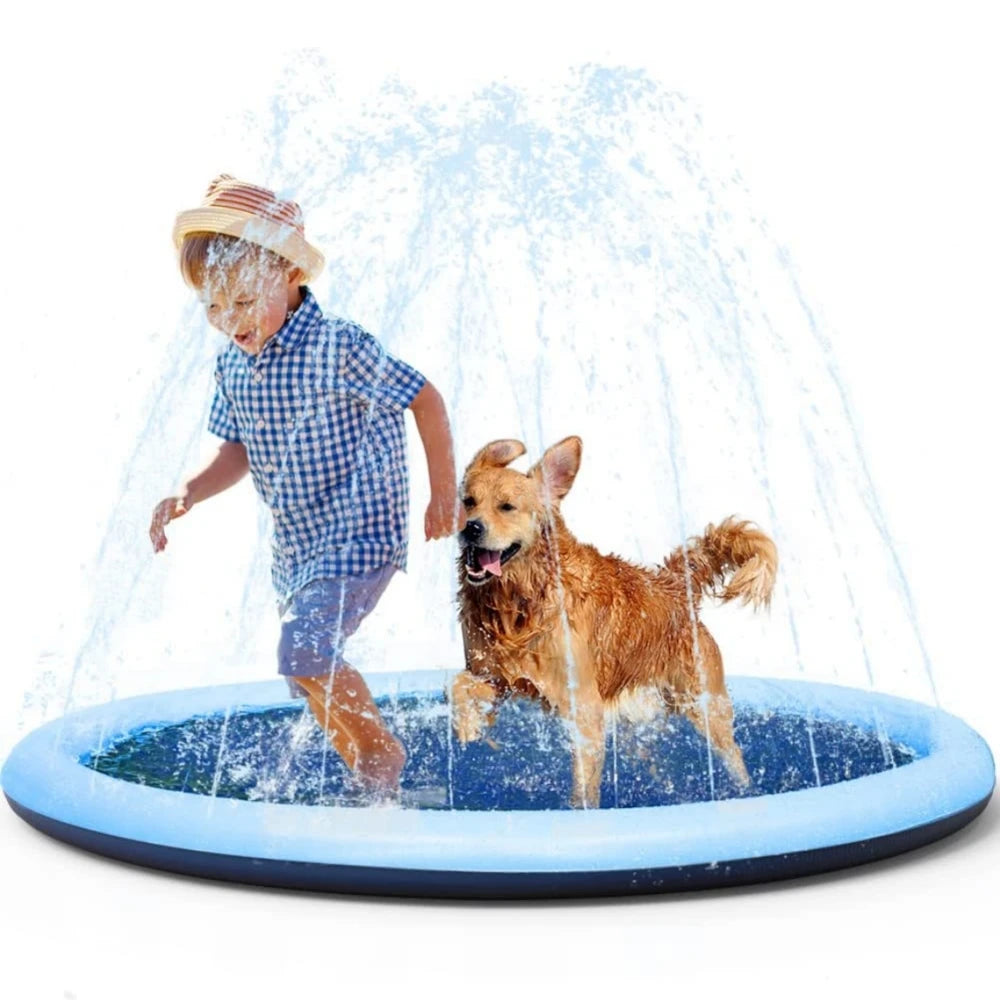 Non-Slip Splash Pad for Kids and Dog