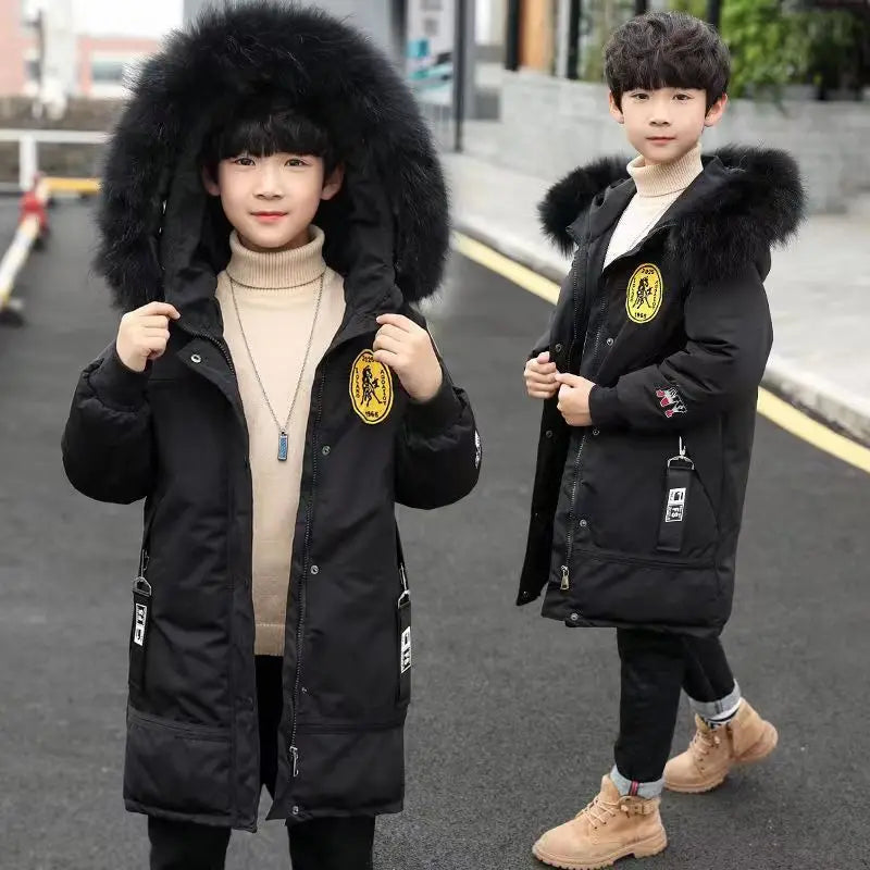 Winter Boys Thicken Long Jackets