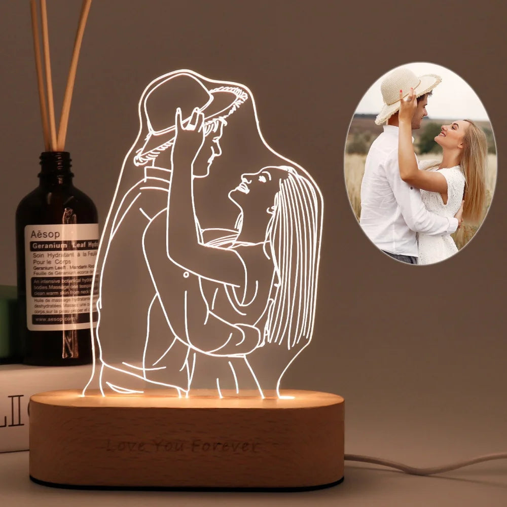 Personalized Gift Photo 3D Lamp