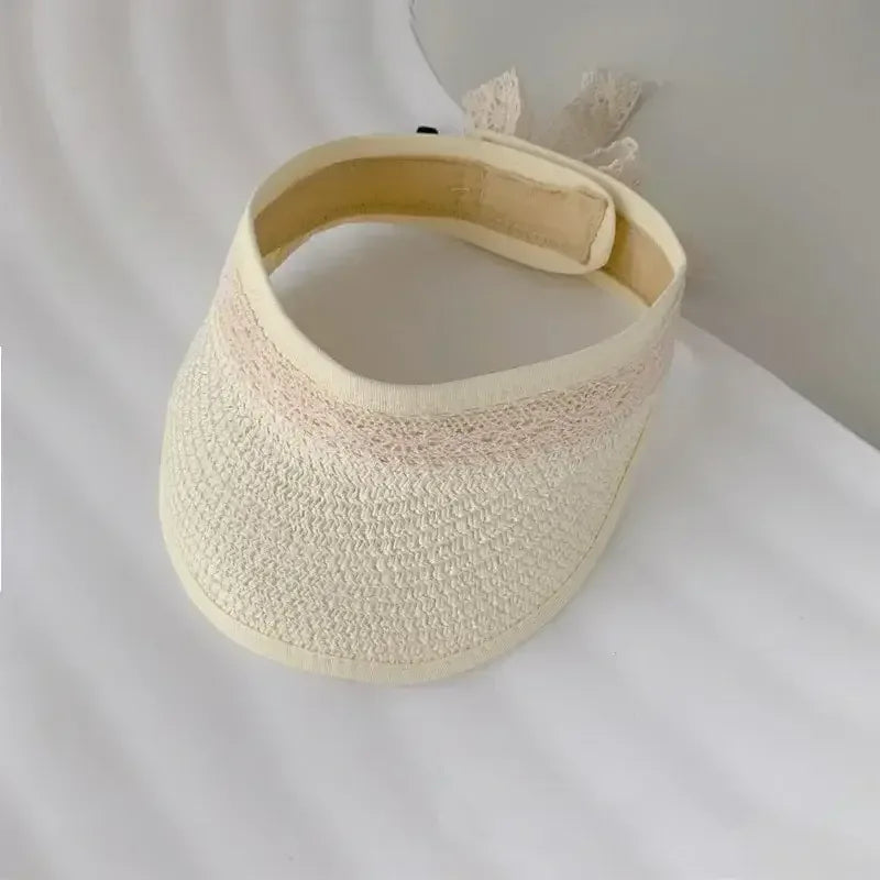 Summer Bowknot Hat Beige / 1-4 Year