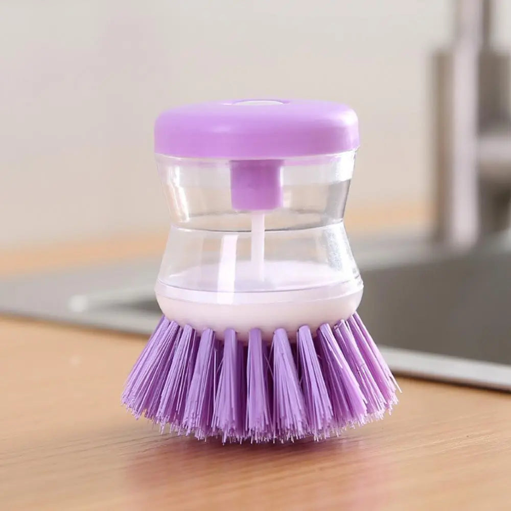 Dishwashing Brush with Washing Up Liquid Soap