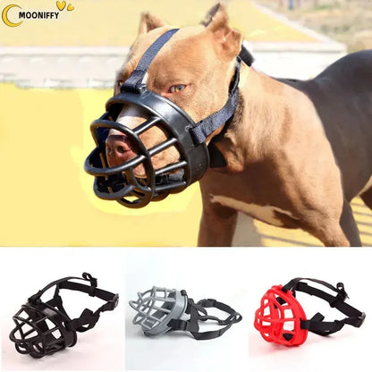 Soft Silicone Pet Muzzle Breathable Basket black / SIZE 1