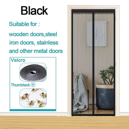 Magnetic Screen Door Black / 80X210CM