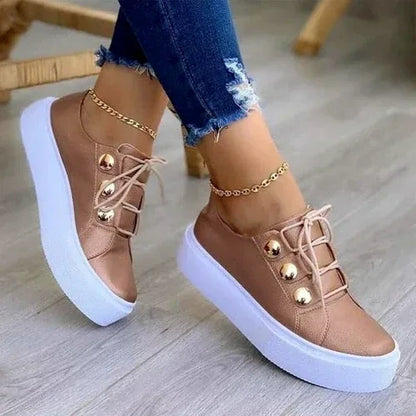 Light Breathable Female Running Shoes Casual Women Vulcanized Shoes Rose Gold / 6