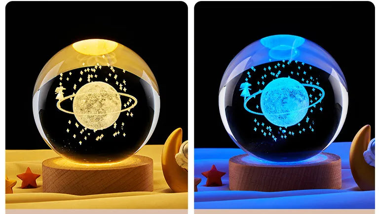 Galaxy Night Light Crystal Ball