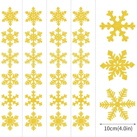 Gold Snowflake Christmas Garland
