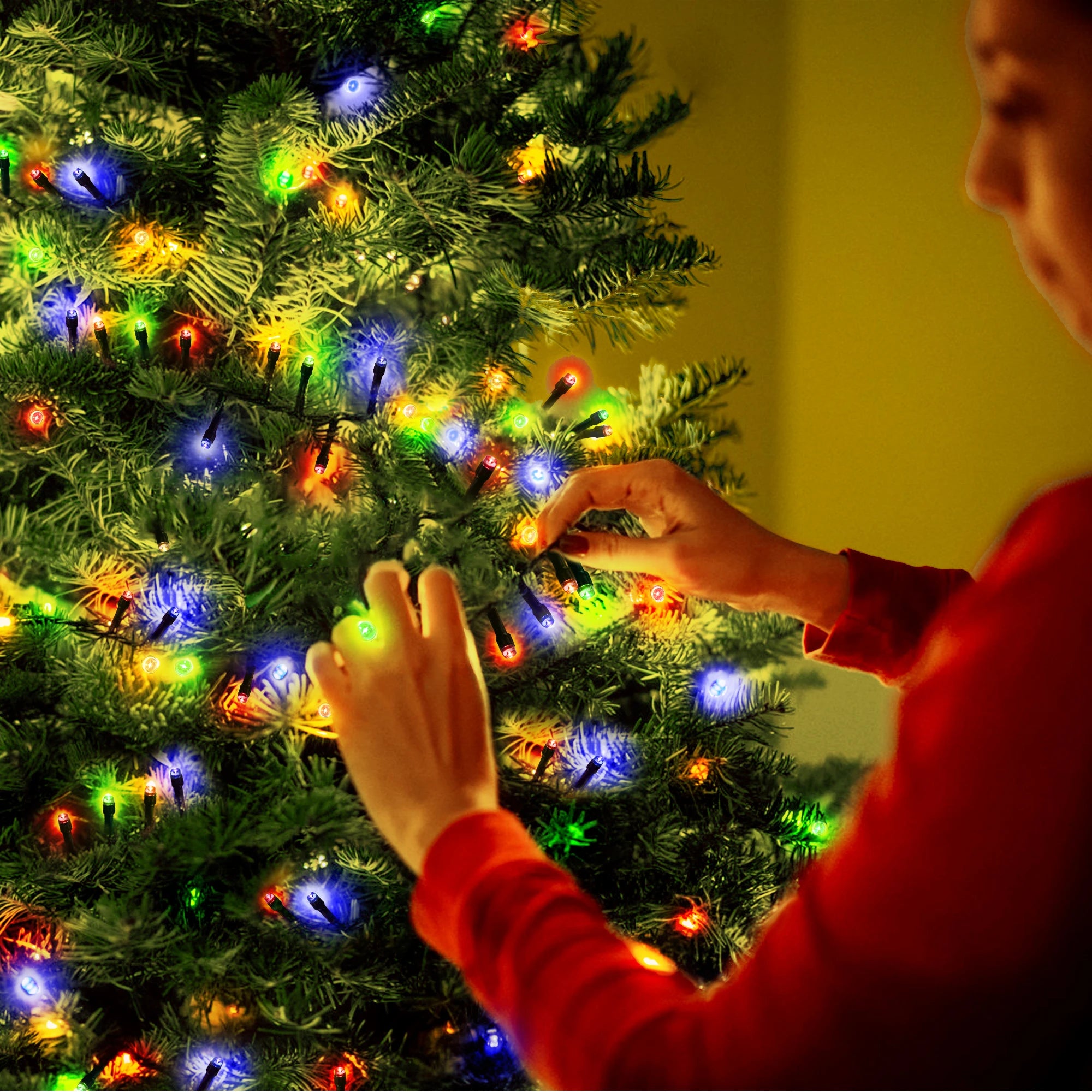 Solar Outdoor Christmas Fairy String Lights
