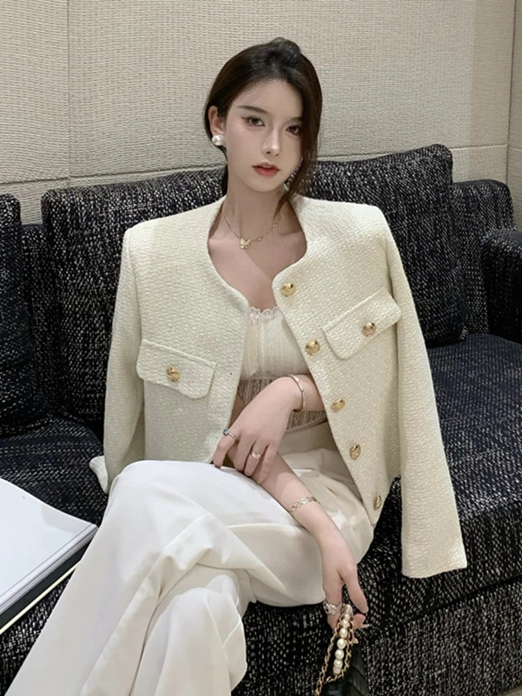 High Quality Fashion Small Fragrance Tweed Jacket