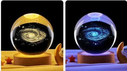 Galaxy Night Light Crystal Ball Minx