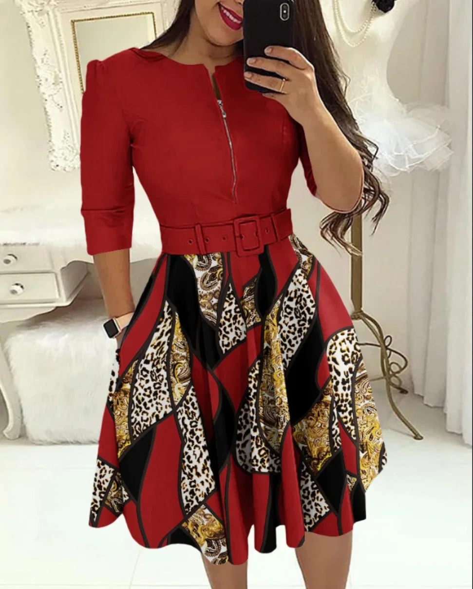 Women's Fashion Style Long Sleeve Dresses