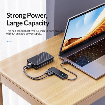ORICO Ultra-Slim 4-Port USB-C Hub 4 USB 3.0 15cm USB A / United States