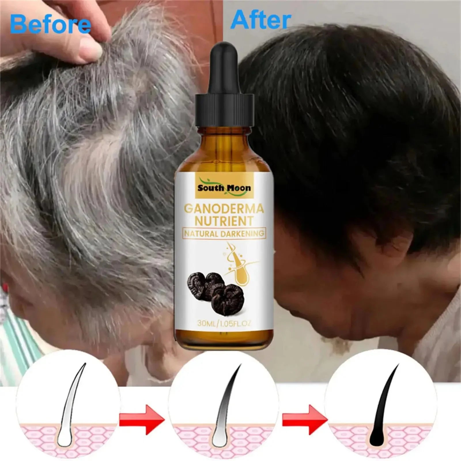 Gray White Hair Treatment Serum