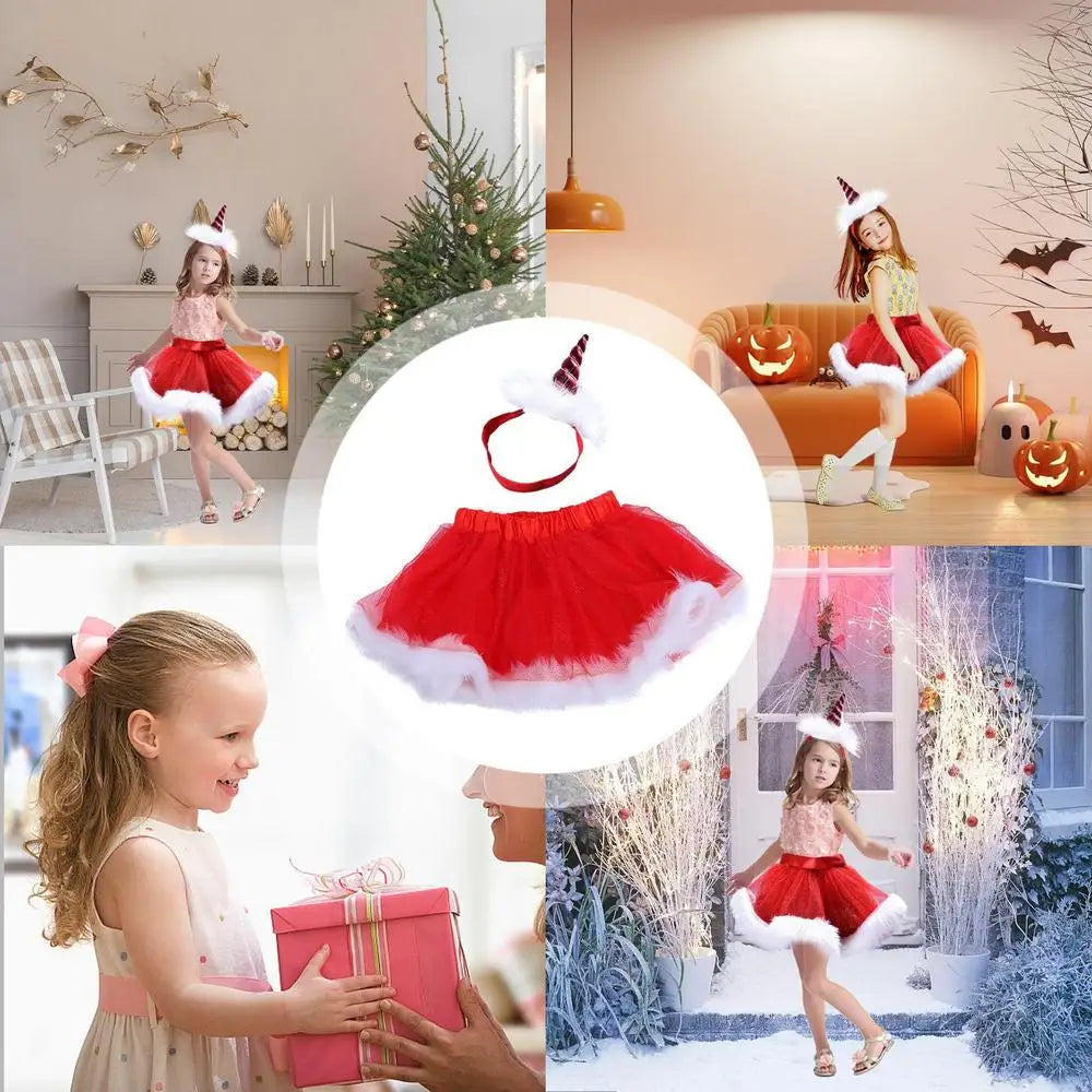 Baby Christmas Tutu & Headband Set
