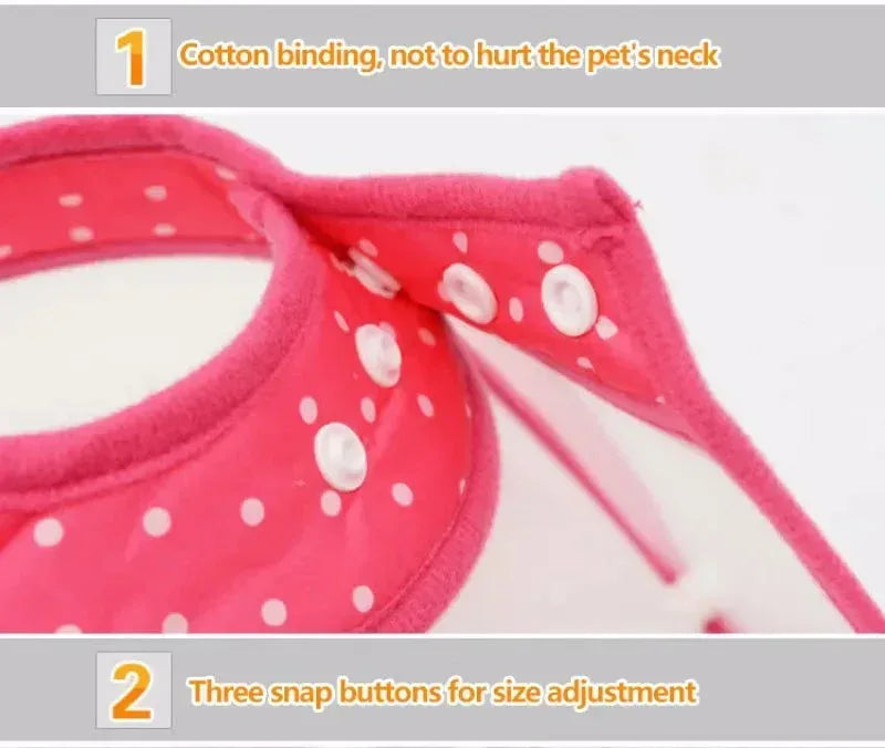 Collars For Anti-Bite Lick Surgery Wound Red / S