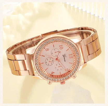 6 pcs. Rose Gold jewelry set Gold