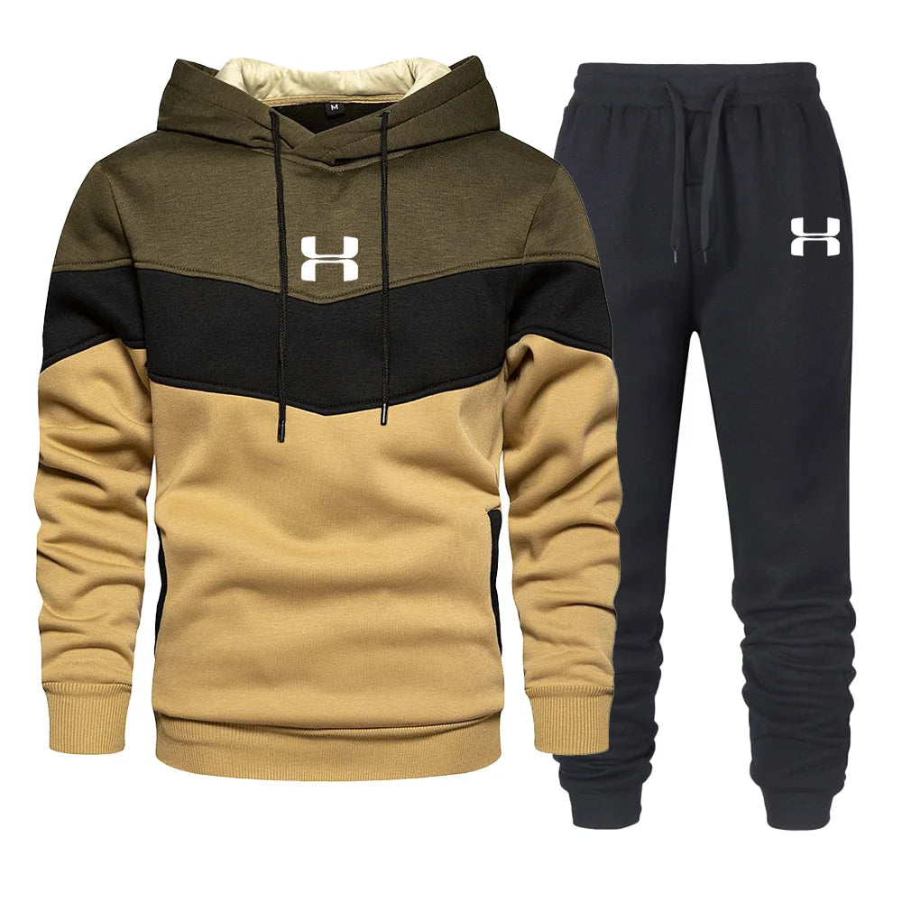 Tracksuit Winter Casual Hoodies Set