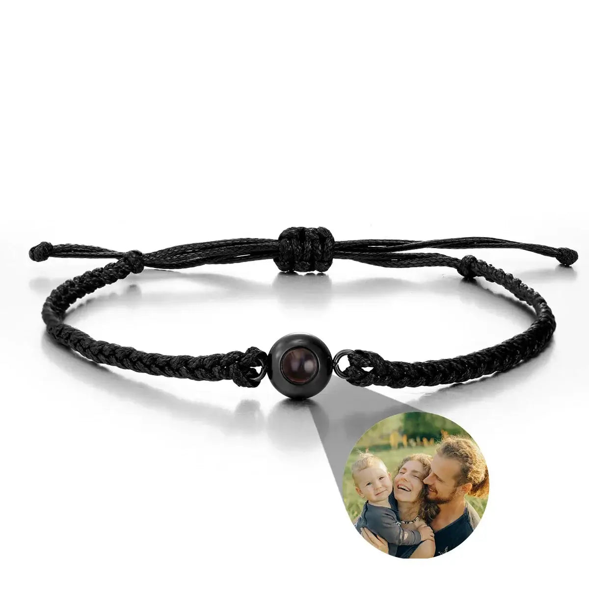 Shopminx Custom Bracelets with Picture inside Style 20 / Rose Beads / United States