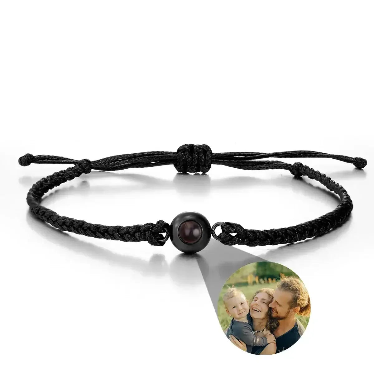 Custom Bracelets with Picture inside Style 20 / Rose Beads / United States