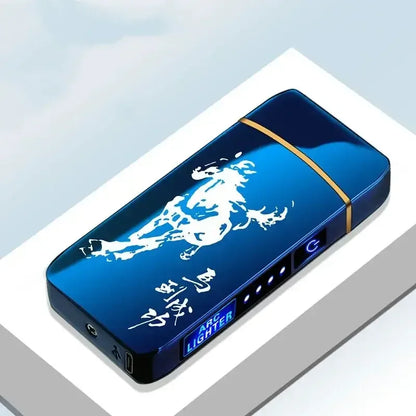 Windproof Metal Lighter A6-Blue-5