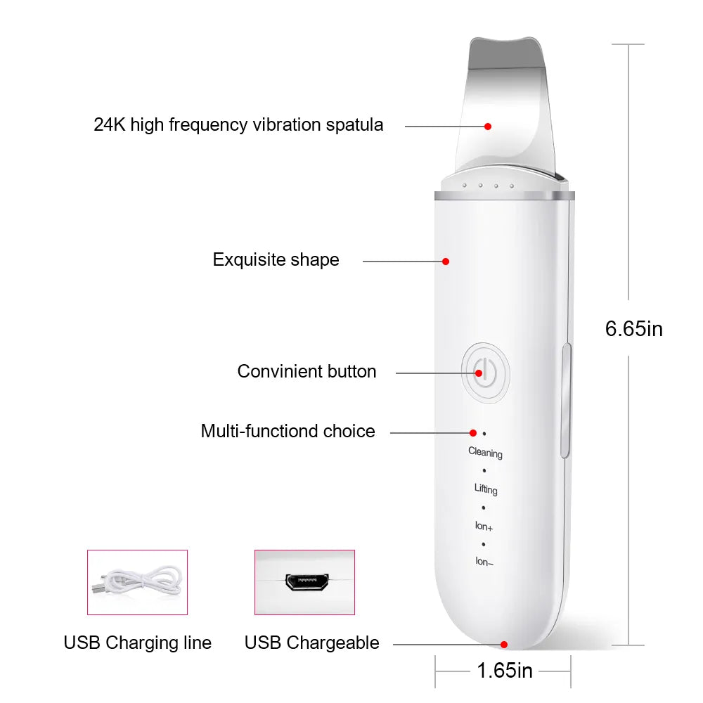 Ultrasonic Skin Scrubber and Facial Lifting skin care