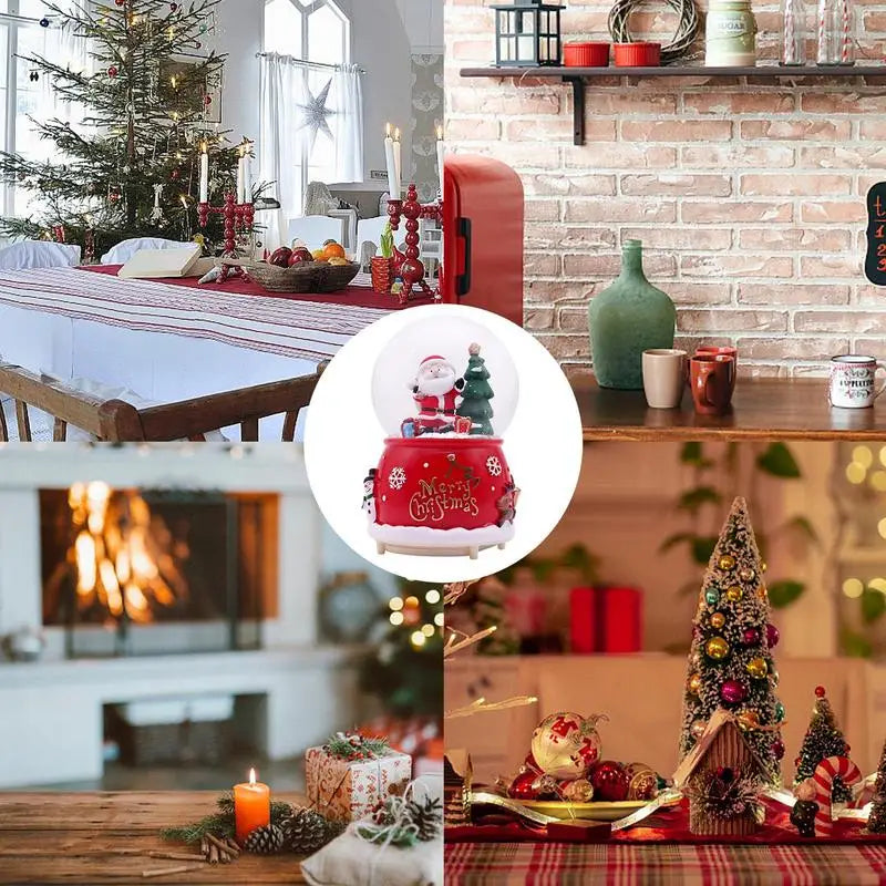 Santa LED Musical Christmas Snow Globe
