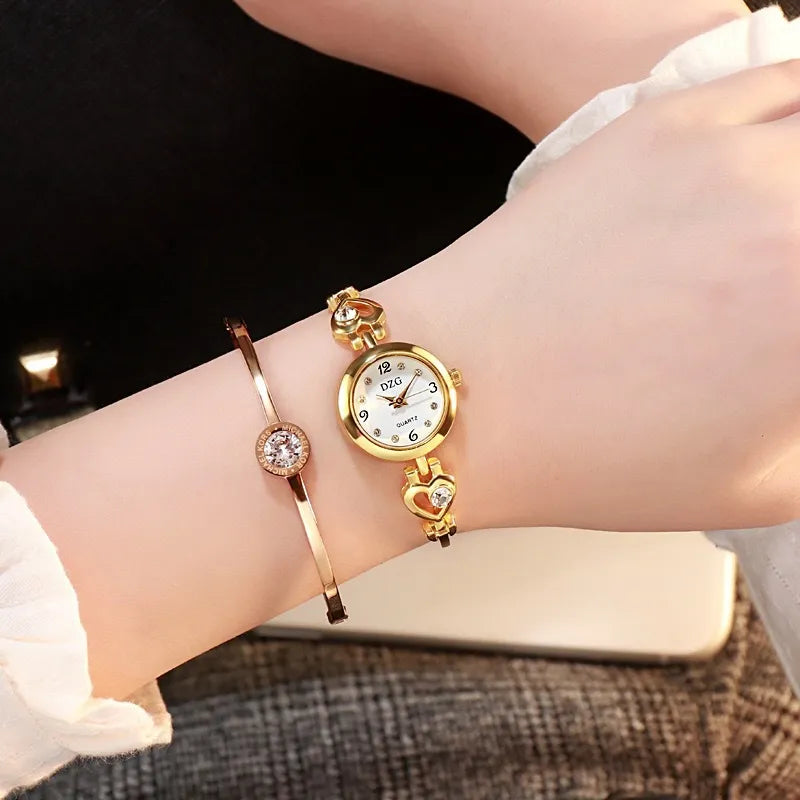 Fashion Women Heart Bracelet Watch