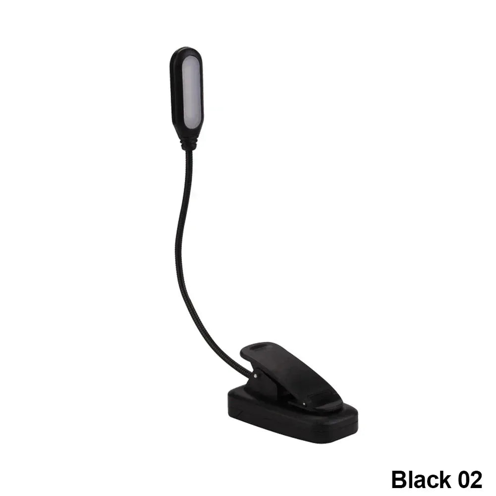 Adjustable Mini Clip-On Study Desk Lamp Black 01
