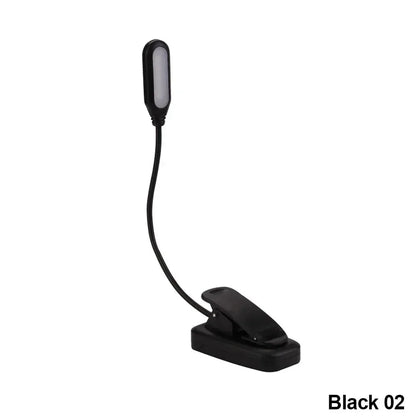 Adjustable Mini Clip-On Study Desk Lamp Black 01