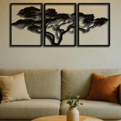 Handmade African Baobab Tree Metal Wall Art United States / TY4522CZY-Z1 / 4XL