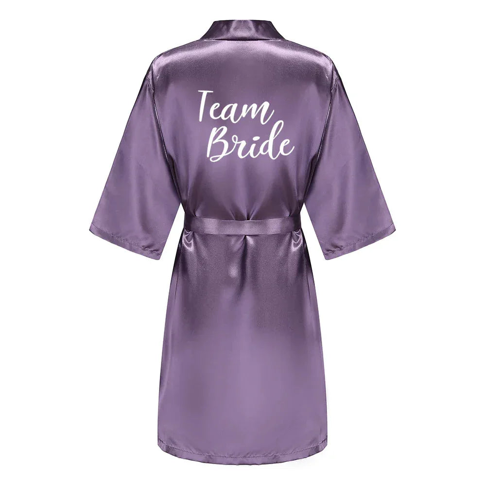 Mother Shower Gift Bridesmaid Wedding Short Robes As the photo show 1 / S