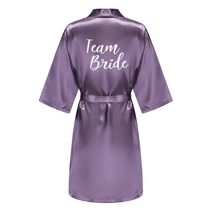 Mother Shower Gift Bridesmaid Wedding Short Robes As the photo show 1 / S
