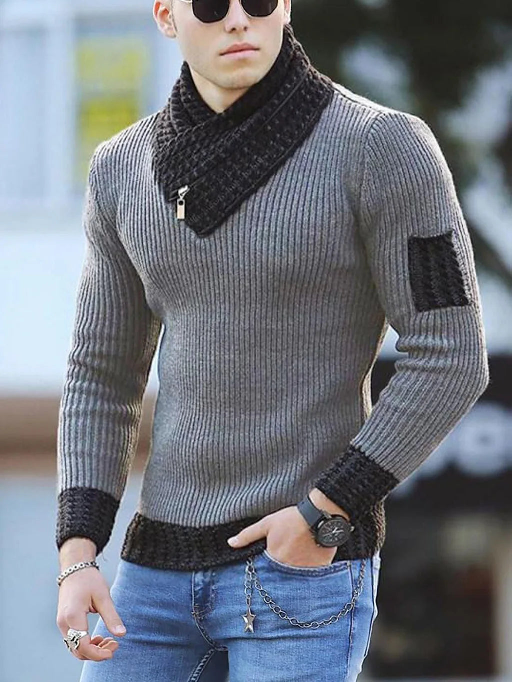 Knitted Sweater Wool Turtleneck