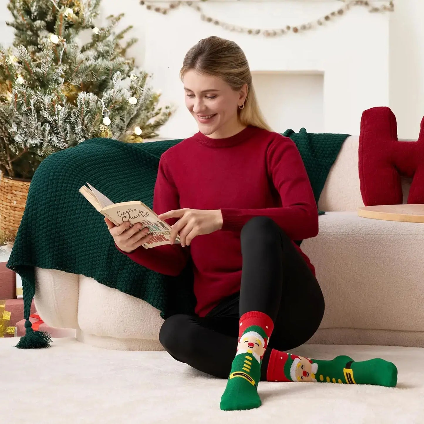 JOYFY 12 Pairs Christmas Crew Socks – Women’s Holiday Gift Set US 6-9 / United States / 12 Pairs