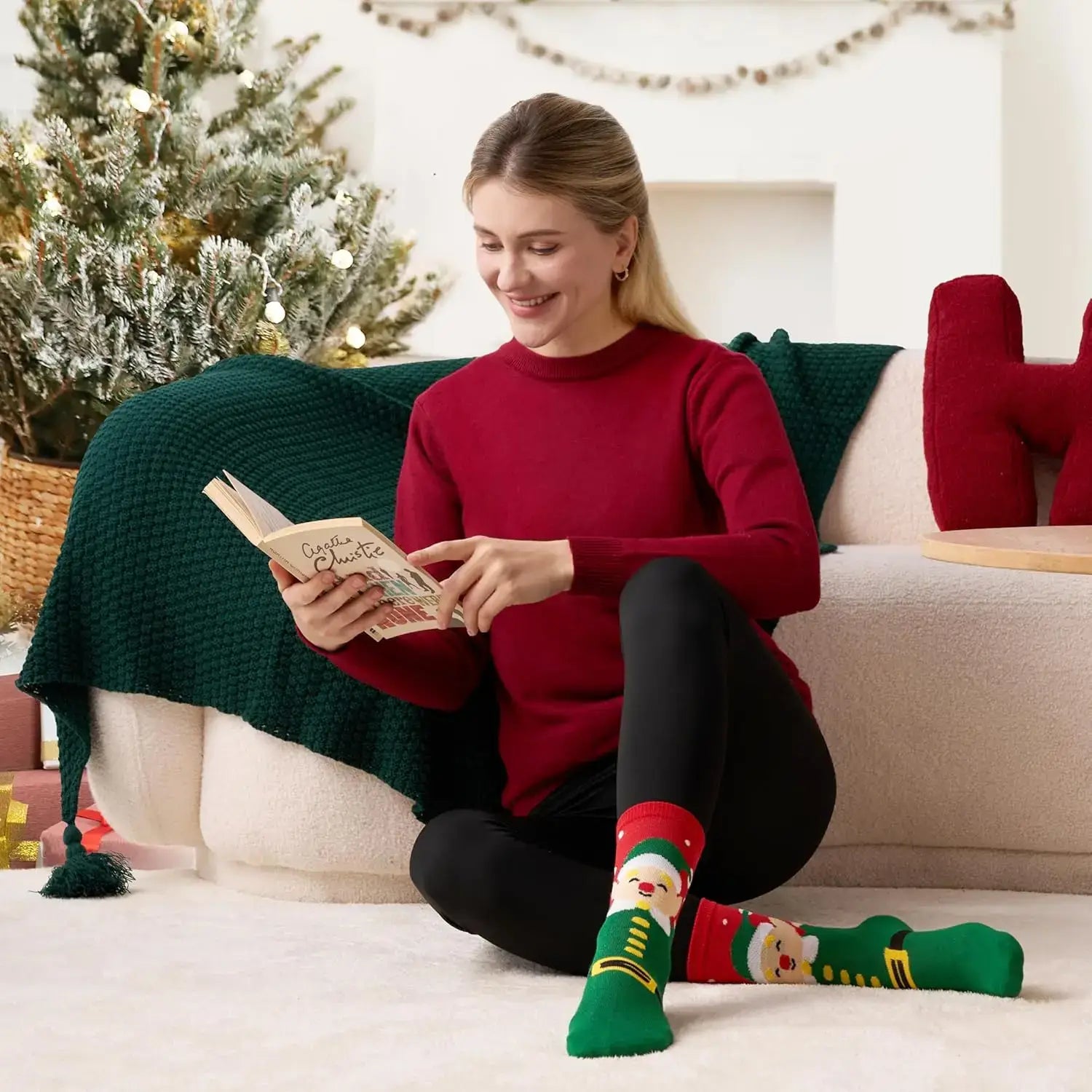 JOYFY 12 Pairs Christmas Crew Socks – Women’s Holiday Gift Set US 6-9 / United States / 12 Pairs