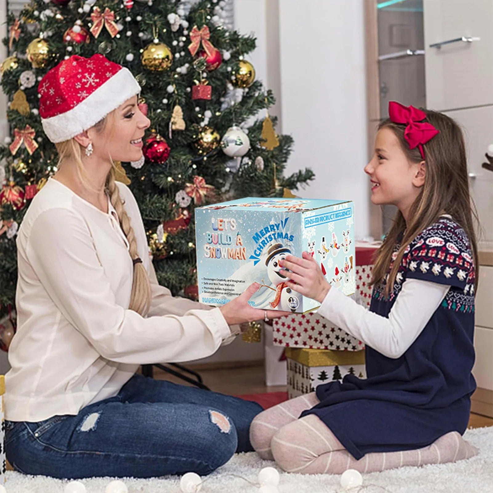 DIY Christmas Clay Snowman Handmade Snowball
