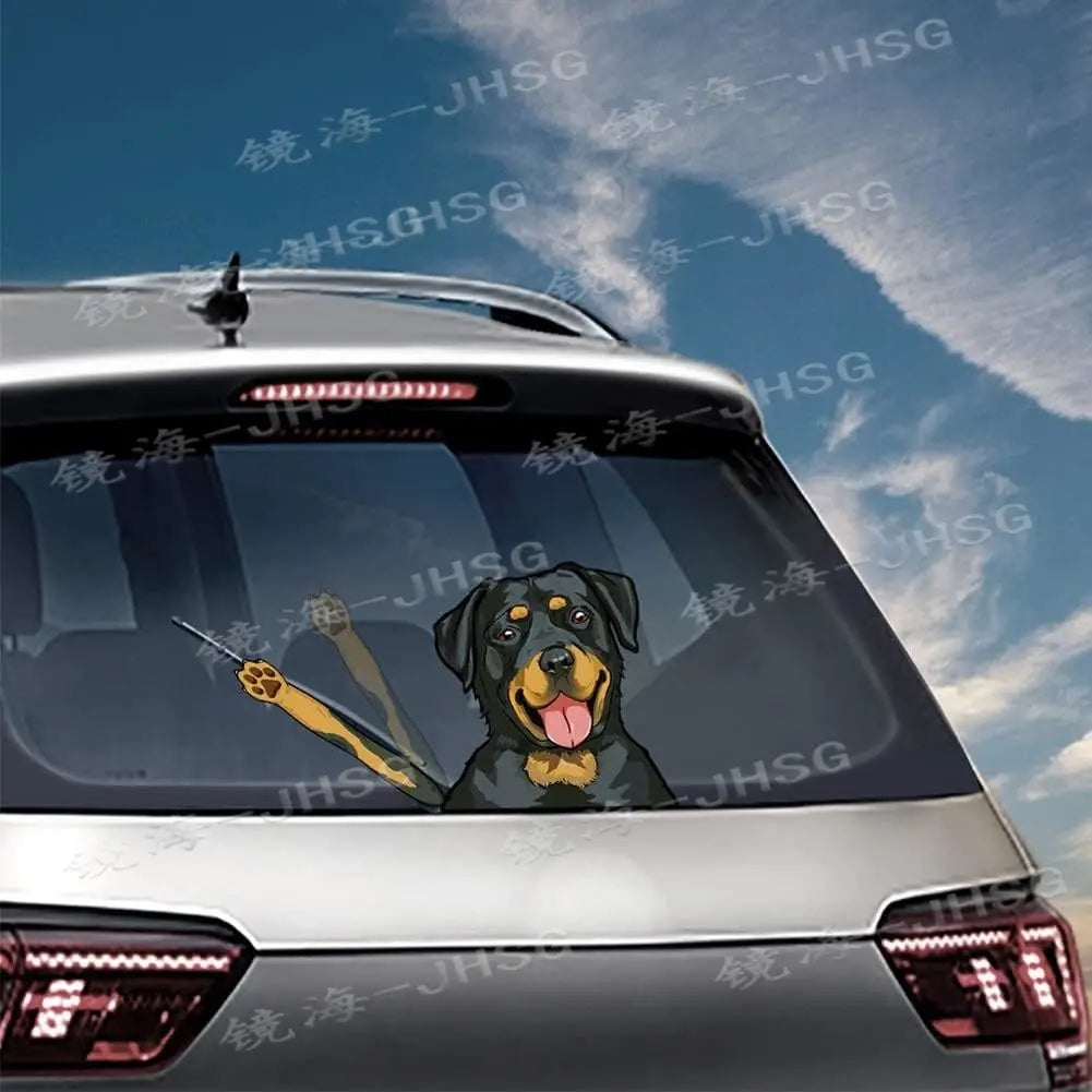 Dog Rear Windshield Sticker