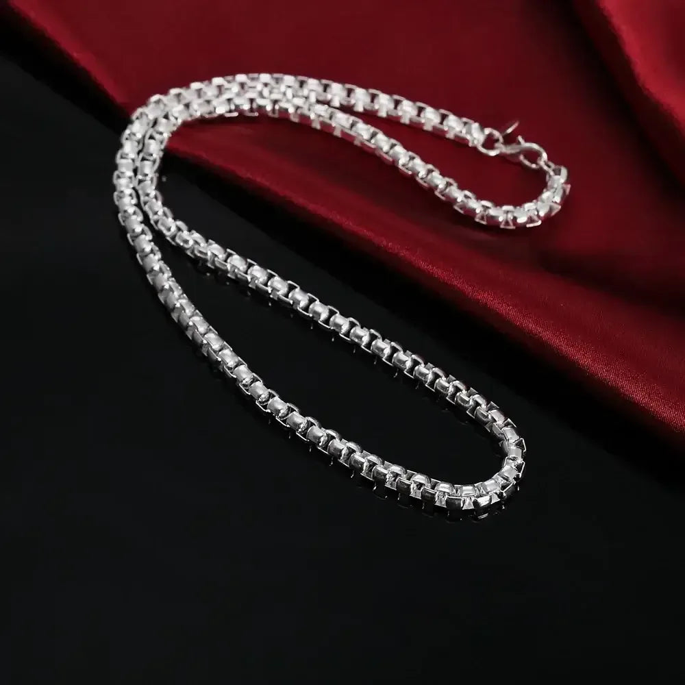 Sterling Silver Chain Fashion Necklace N053-YHZ-4m / 45cm