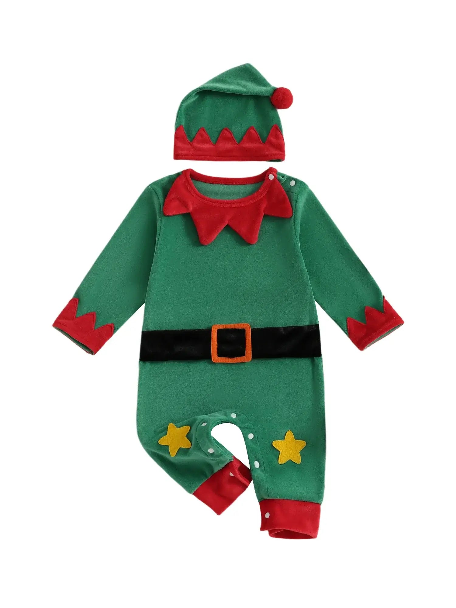 Baby Santa Claus Costume green / 12-18 Months / United States