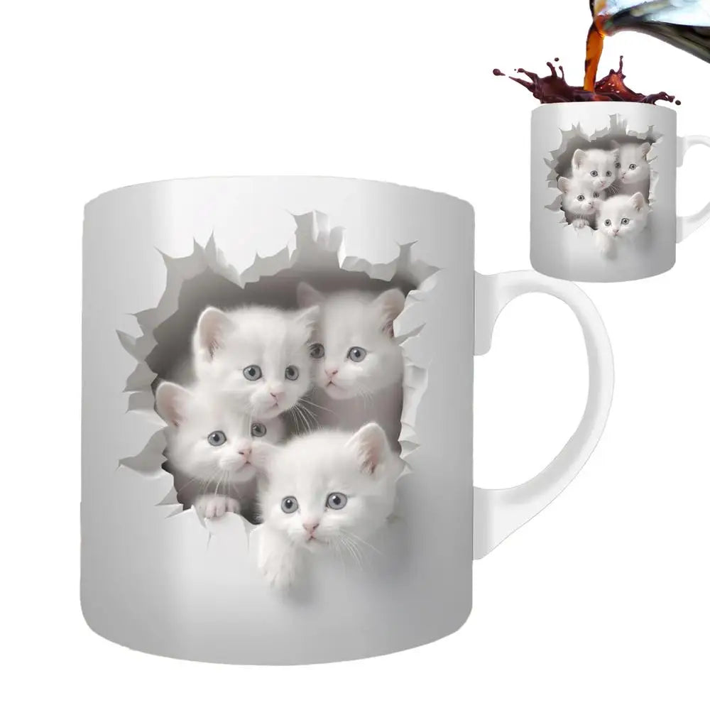 Creative Coffee Cups For Mulled Drinks Unique Cat Lovers Gifts Cups For Tea