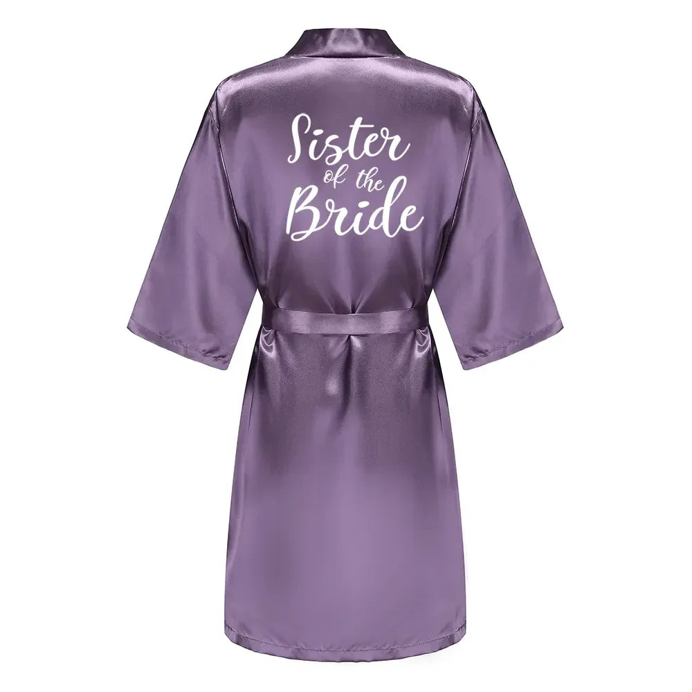 Mother Shower Gift Bridesmaid Wedding Short Robes As the photo show 14 / S