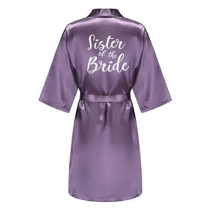 Mother Shower Gift Bridesmaid Wedding Short Robes As the photo show 14 / S