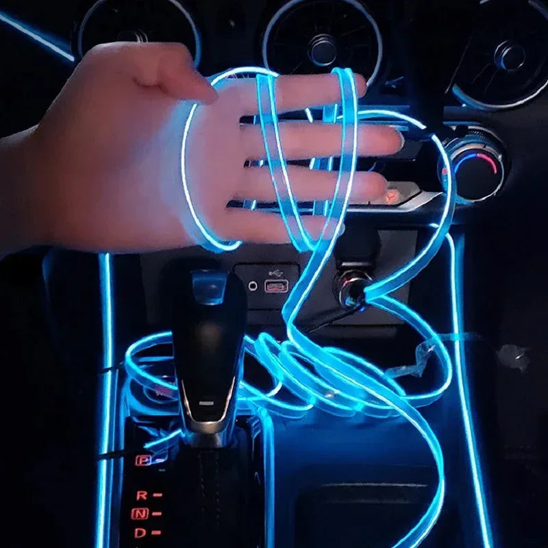 Neon LED Light Glow EL Wire String Strip Rope 1 to 5 / 1m