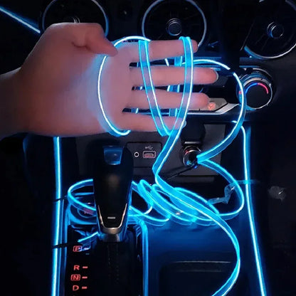 Neon LED Light Glow EL Wire String Strip Rope 1 to 5 / 1m