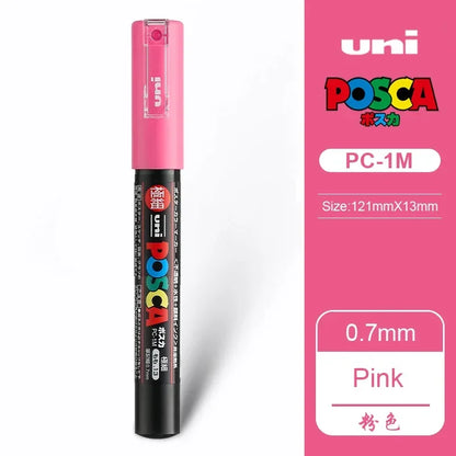 1 UNI Ball POSCA PC-1M Marker Pen POP Poster Pink