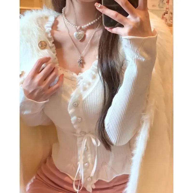 Women Korean Fashion Hotsweet Skinny Cardigan