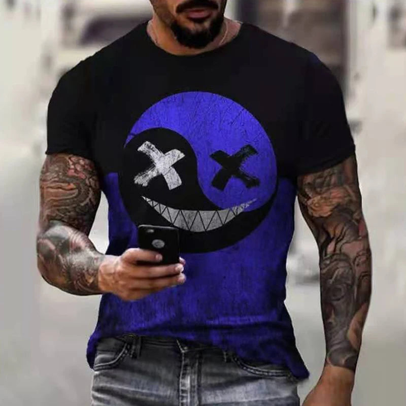 Oversized T Shirt For Men Casual Short Sleeve